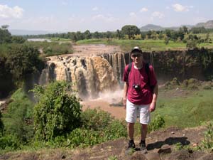 Ben at Blue Nile Falls.